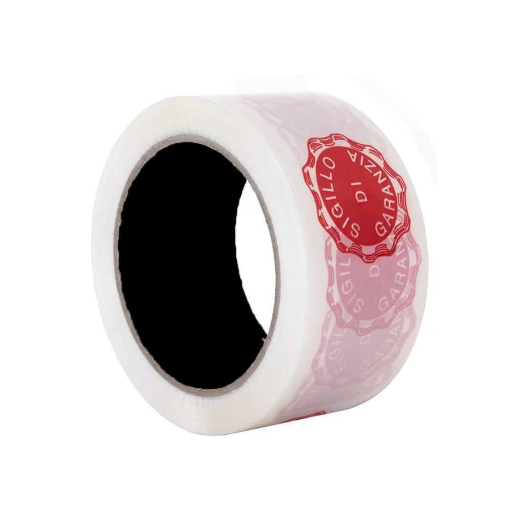 Nastro Bianco con scritto sigillo garanzia rosso