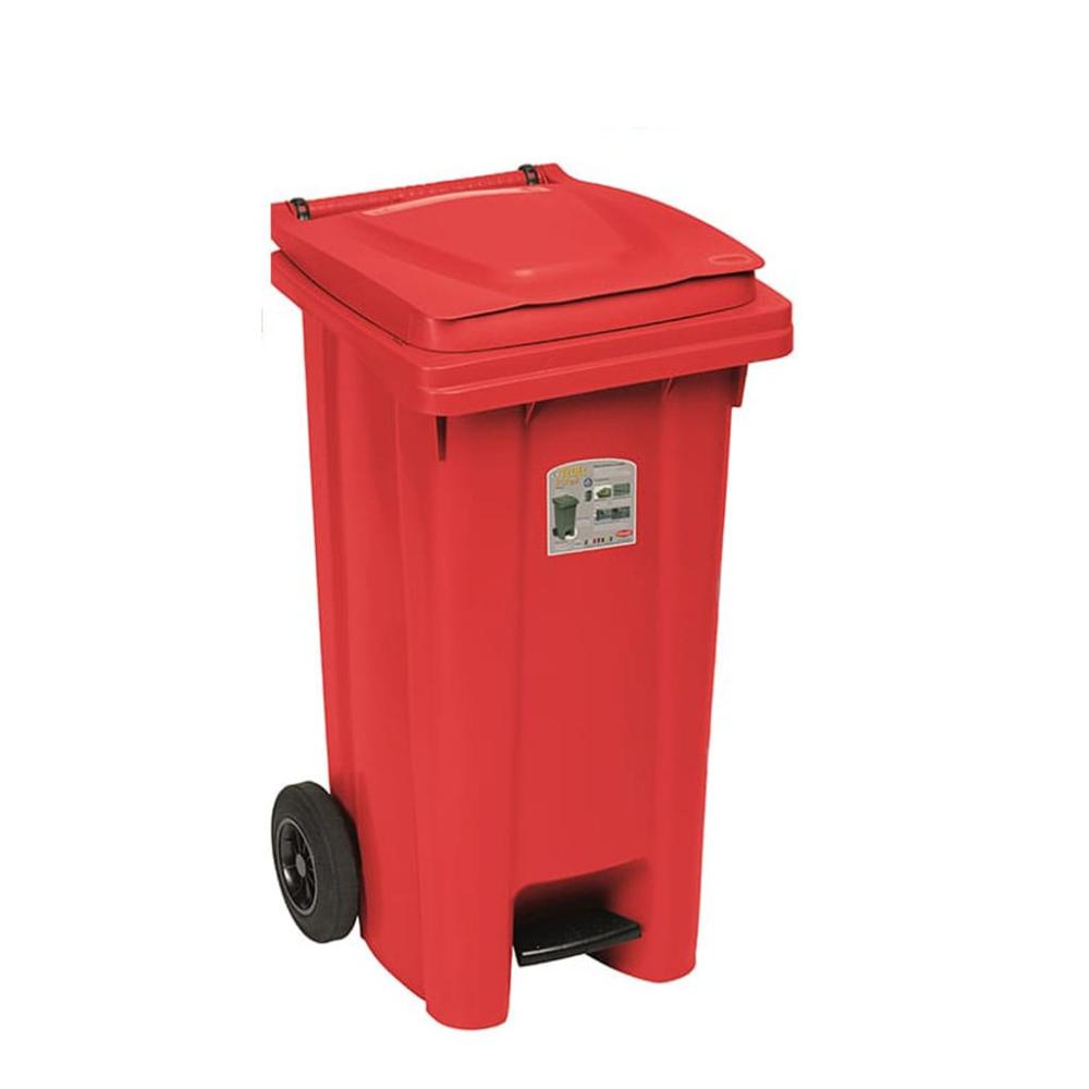 Bidone lt 120 Rosso