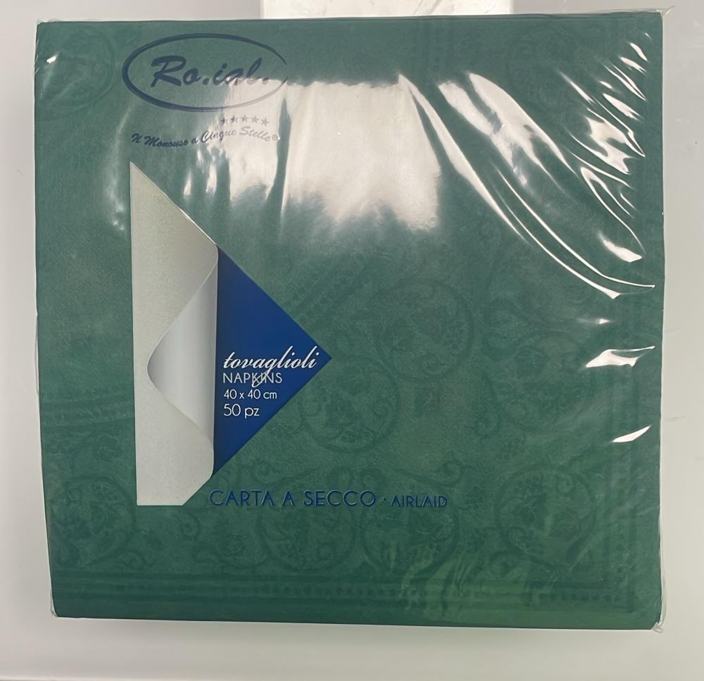 Tovaglioli 40x40 delice verde pezzi 50