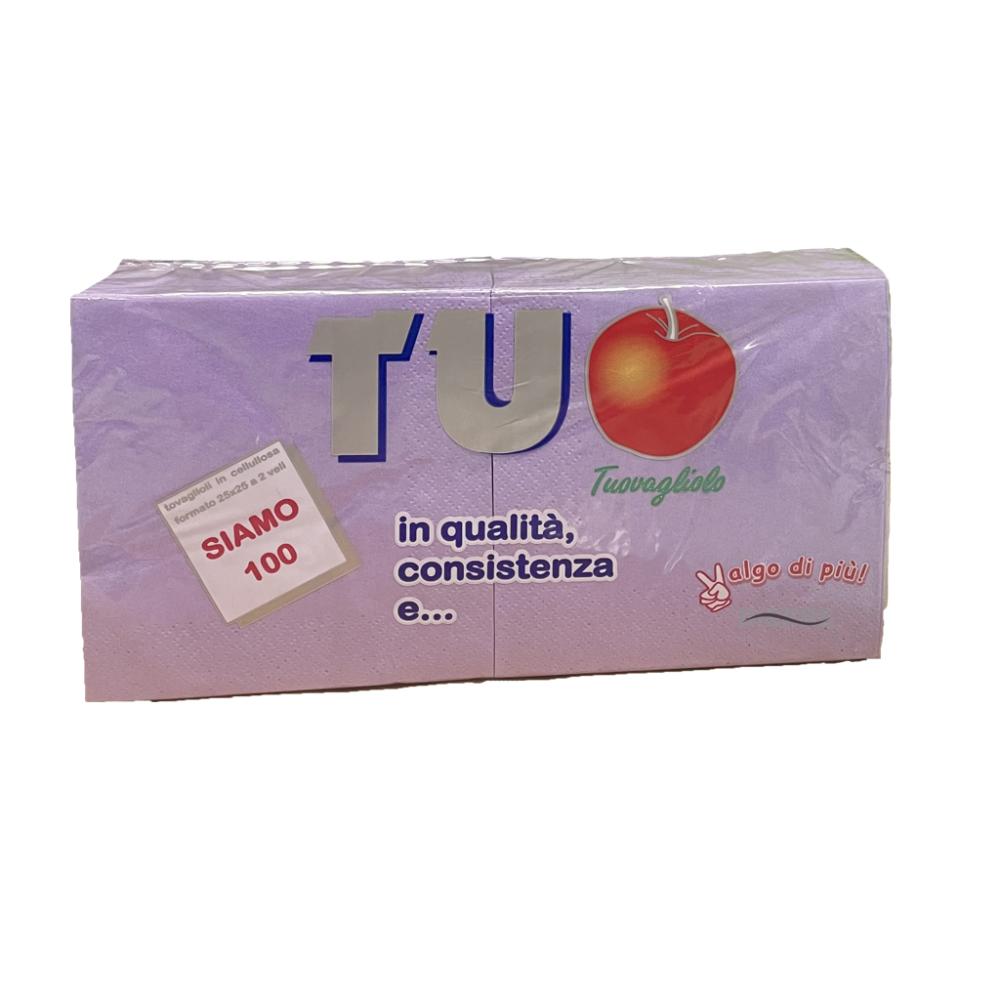 Tovaglioli 25x25 Lilla pz 100