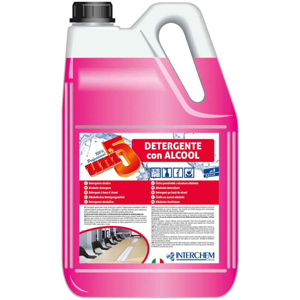 Uni5 detergente con alcool Lt 5