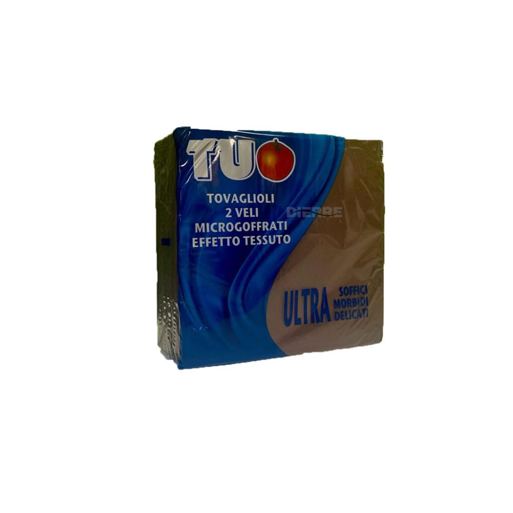 Tovaglioli 38x38 matis Marrone pz 40