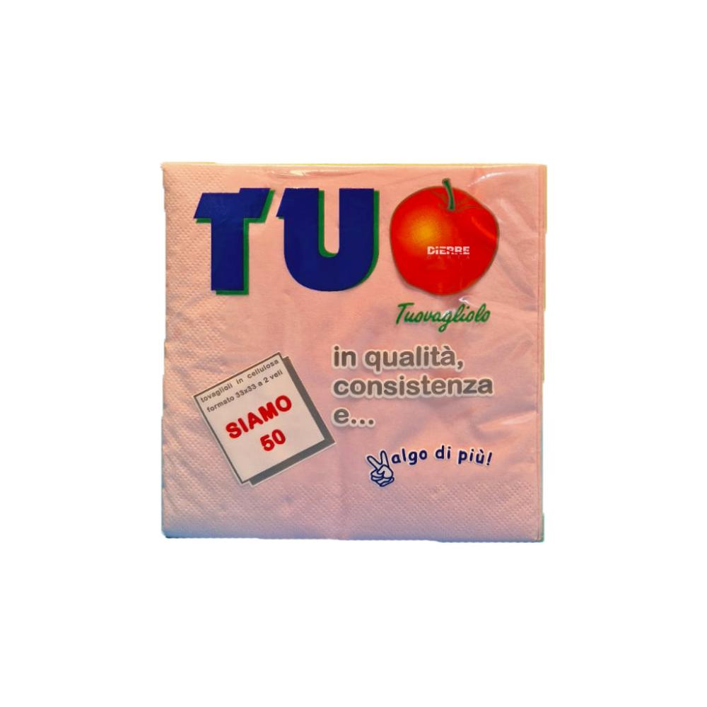 Tovaglioli 33x33 Rosa pz 50