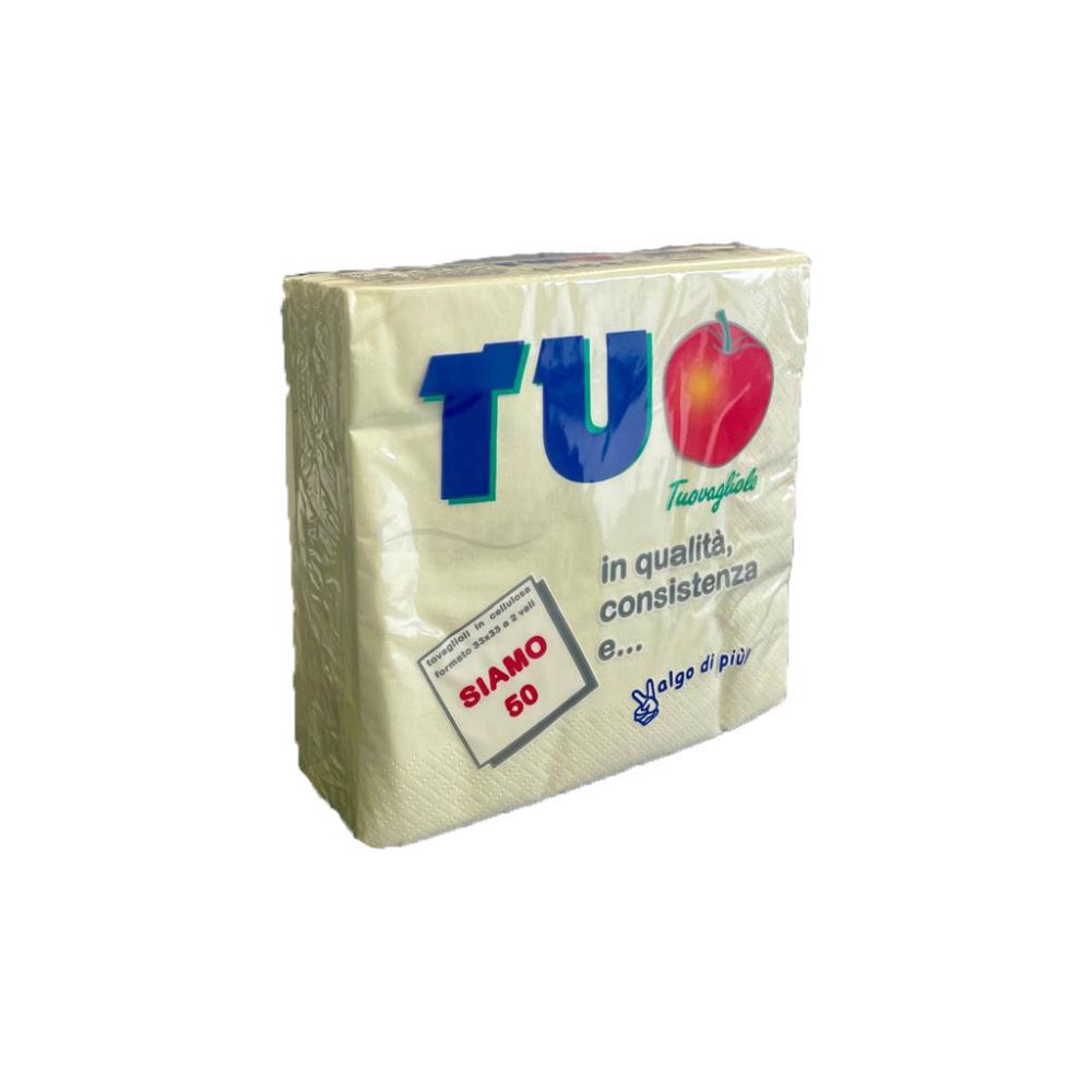 Tovaglioli 33x33 Panna pz 50