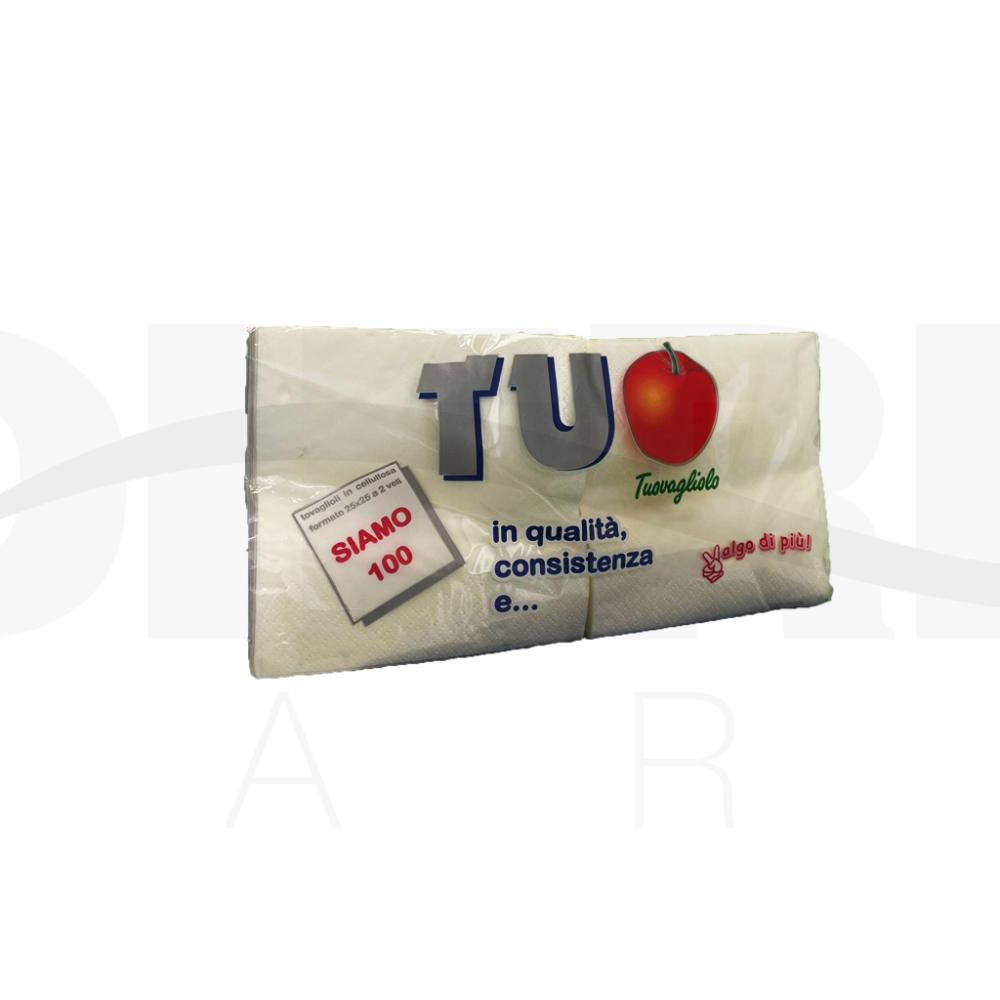 Tovaglioli 25x25 crema pz 100
