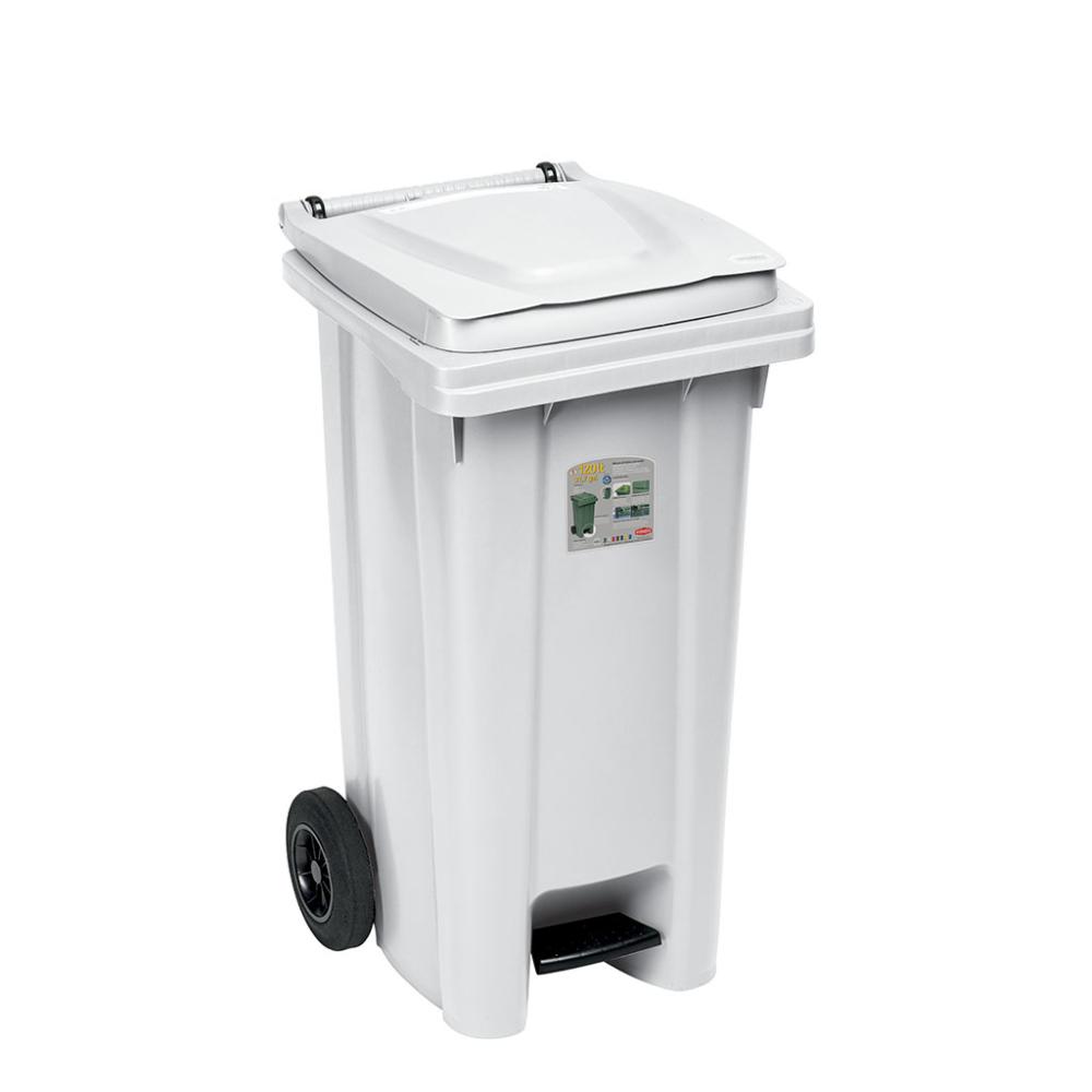 Bidone lt 120 Bianco