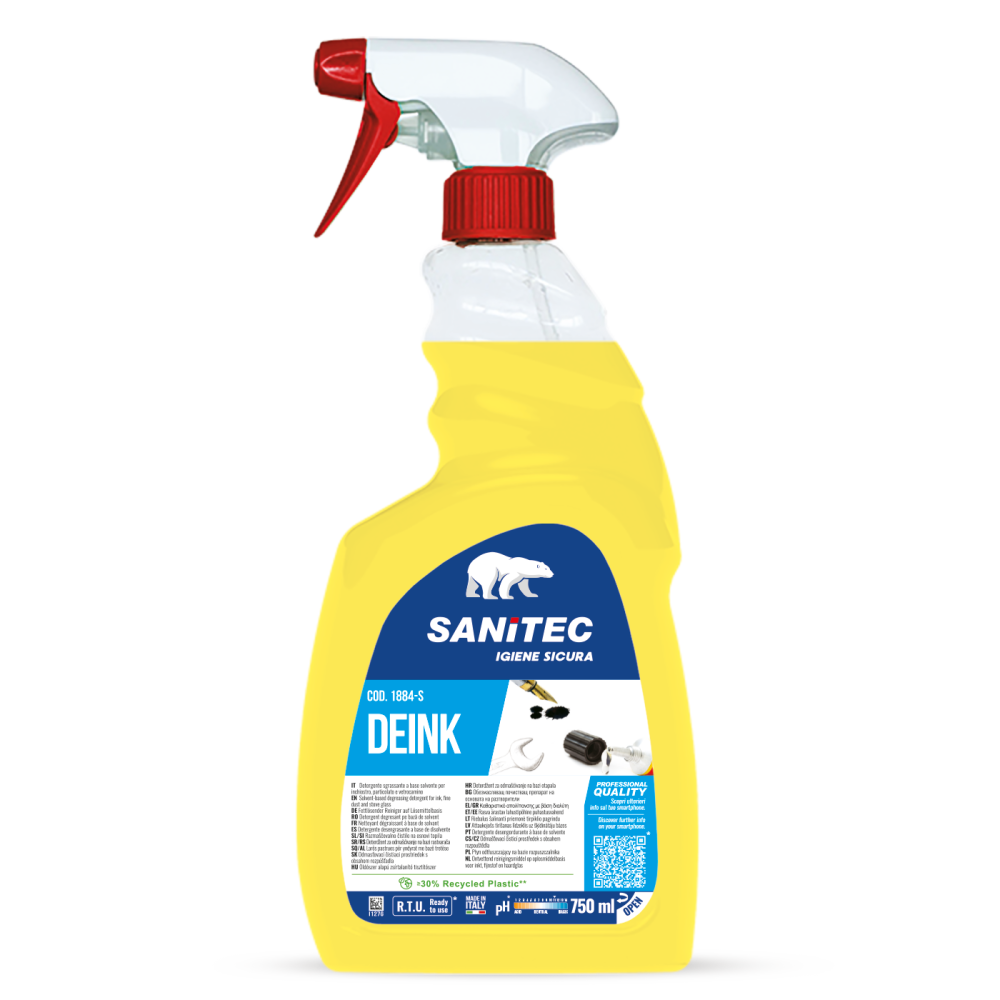 Deink - sgrassatore inchiostro, colla e particolato