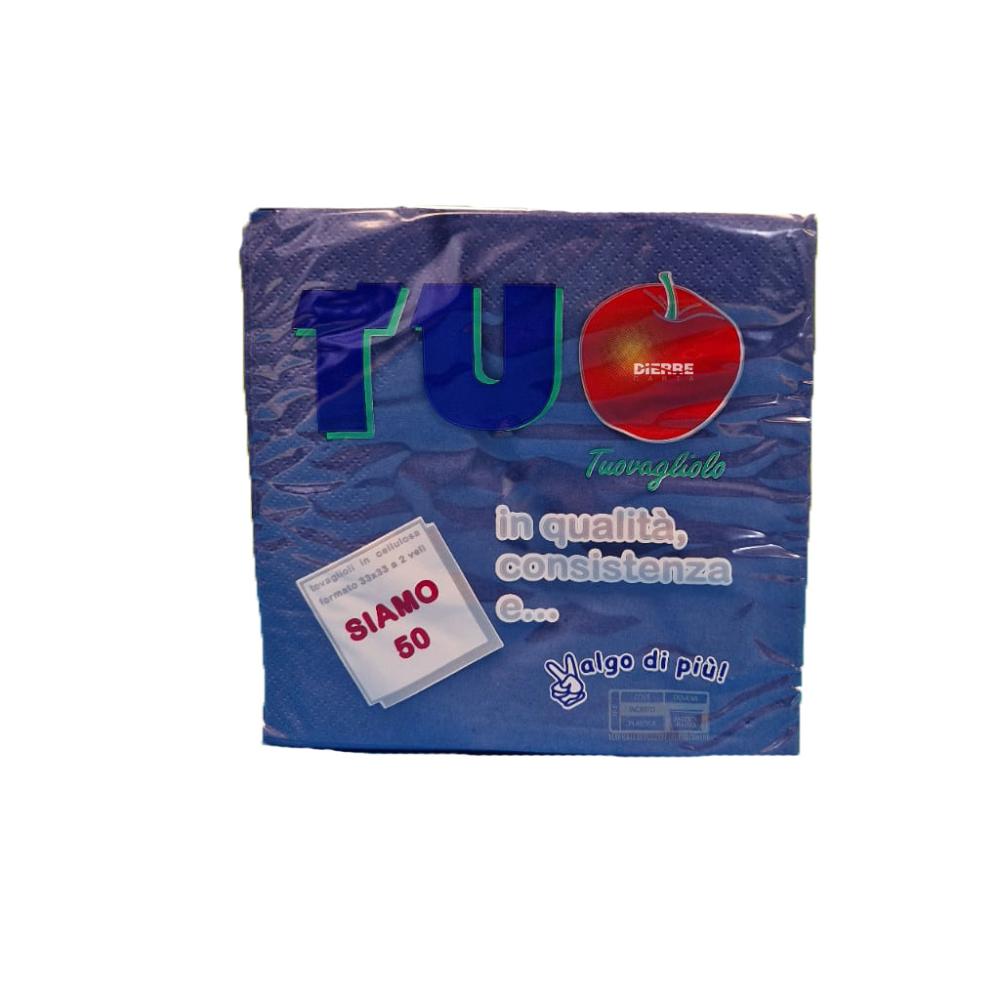 Tovaglioli 33x33 Blue pz 50