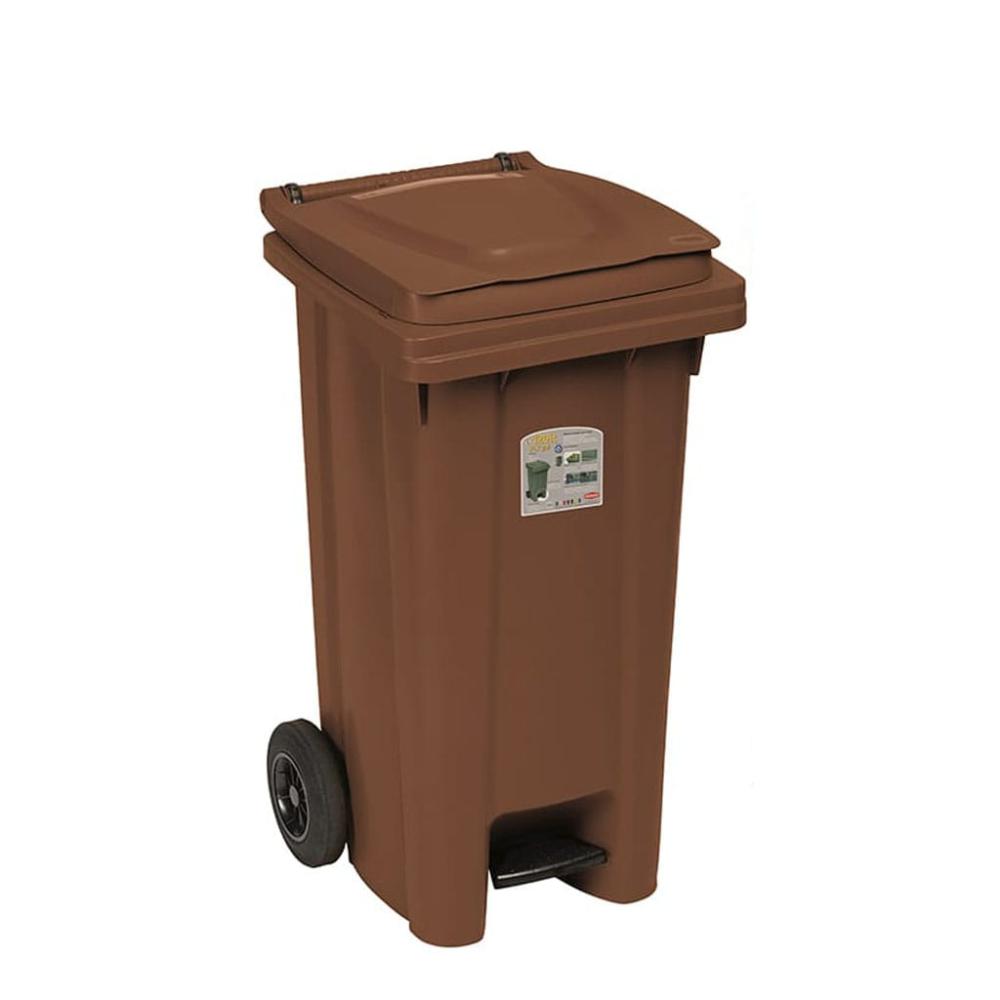 Bidone lt 120 Marrone